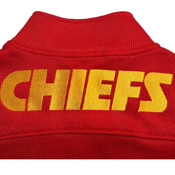 NFL Kansas City Chiefs Team Apparel Knit Pullover 1/4 Zip Sweater Men's M NWT - Picture 7 of 15